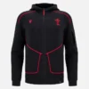 Welsh Rugby 2025/26 Siyah Athleisure Tech Kapüşonlu Sweatshirt Welsh Rugby 2025/26 Siyah Athleisure Tech Kapüşonlu Sweatshirt
