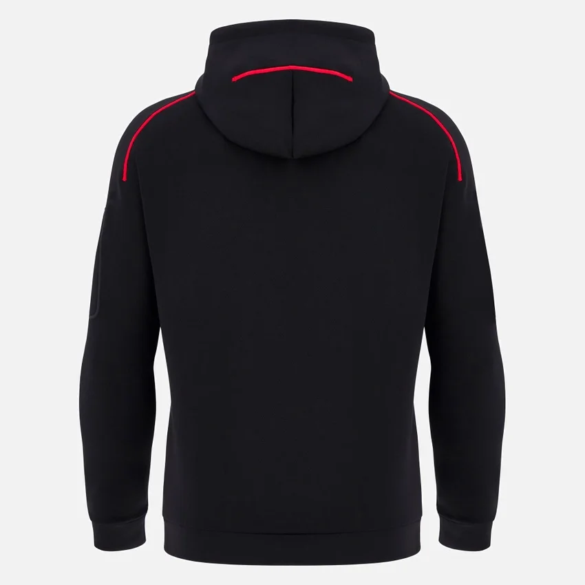 Welsh Rugby 2025/26 Siyah Athleisure Tech Kapüşonlu Sweatshirt Welsh Rugby 2025/26 Siyah Athleisure Tech Kapüşonlu Sweatshirt
