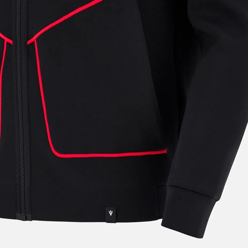 Welsh Rugby 2025/26 Siyah Athleisure Tech Kapüşonlu Sweatshirt Welsh Rugby 2025/26 Siyah Athleisure Tech Kapüşonlu Sweatshirt