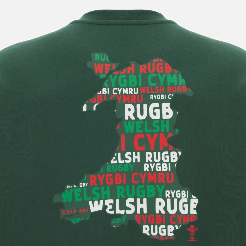 Welsh Rugby 2025/26 Yeşil Taraftar Sweatshirt Welsh Rugby 2025/26 Yeşil Taraftar Sweatshirt