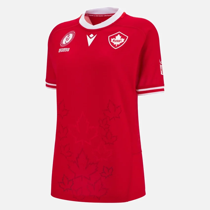 WRWC 2025 Kanada Rugby Kadın Ev Replika Gömleği WRWC 2025 Kanada Rugby Kadın Ev Replika Gömleği