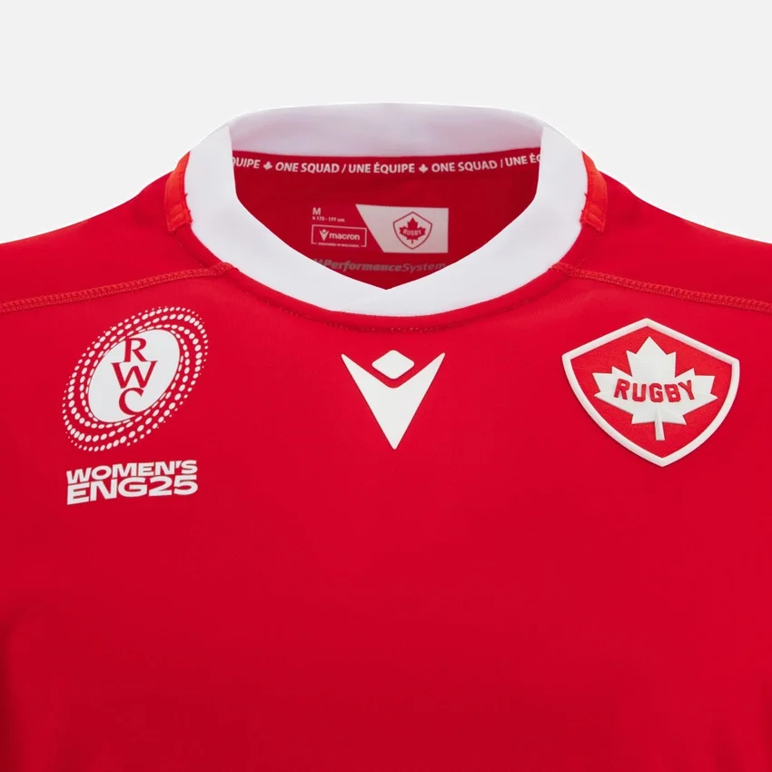 WRWC 2025 Kanada Rugby Kadın Ev Replika Gömleği WRWC 2025 Kanada Rugby Kadın Ev Replika Gömleği