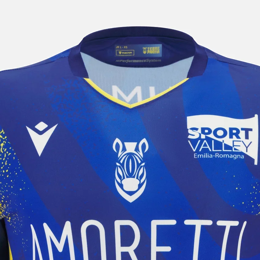 Zebre Parma 2025/26 Junior Ev Replika Gömleği Zebre Parma 2025/26 Junior Ev Replika Gömleği