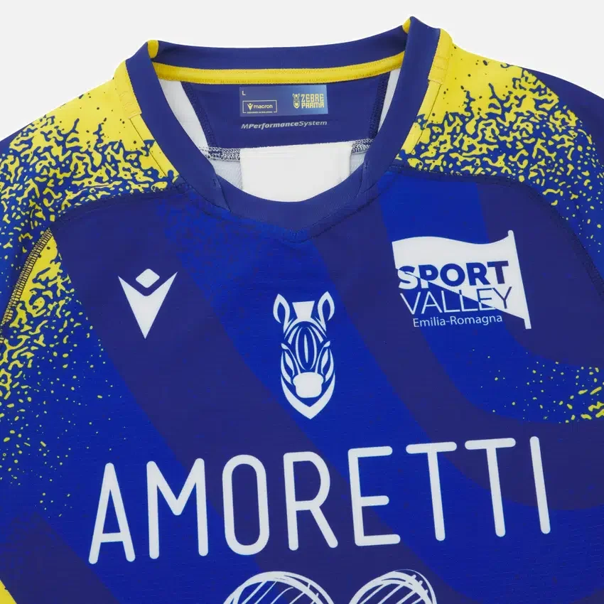 Zebre Parma 2025/26 Yetişkinler İçin Ev Sahibi Takım Gömleği Zebre Parma 2025/26 Yetişkinler İçin Ev Sahibi Takım Gömleği